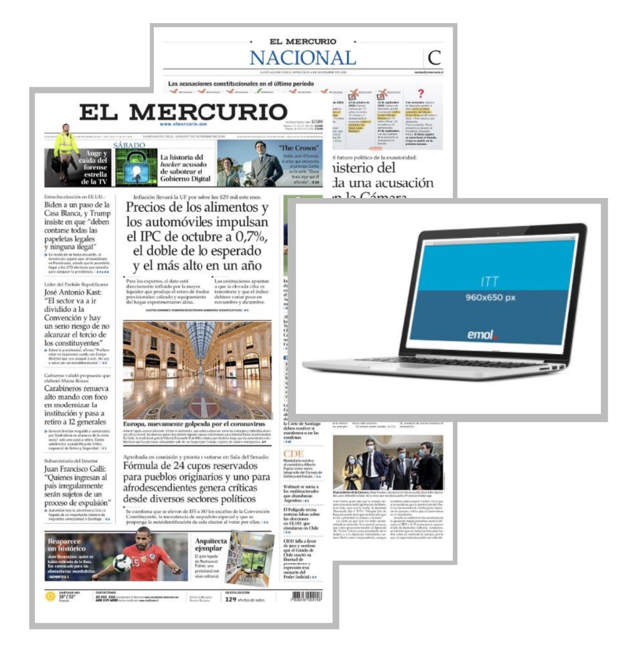 Paquete N°43: Página Impar + ITT+Barra Push Home